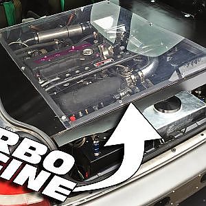 He swapped his ENGINE into the TRUNK! - YouTube