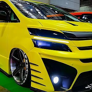 (4K)AFFECTION TOYOTA VELLFIRE 20 body kit アフェクション・アルティメットカイザー ヴェルファイアV20 - 大阪オートメッセ2017